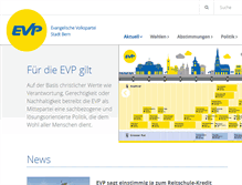 Tablet Screenshot of evp-bern.ch
